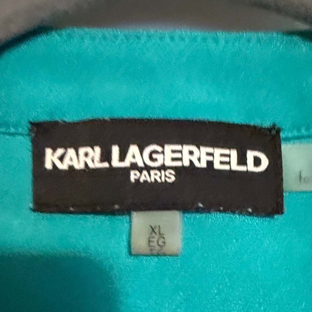 Karl Lagerfeld Paris Teal Blouse